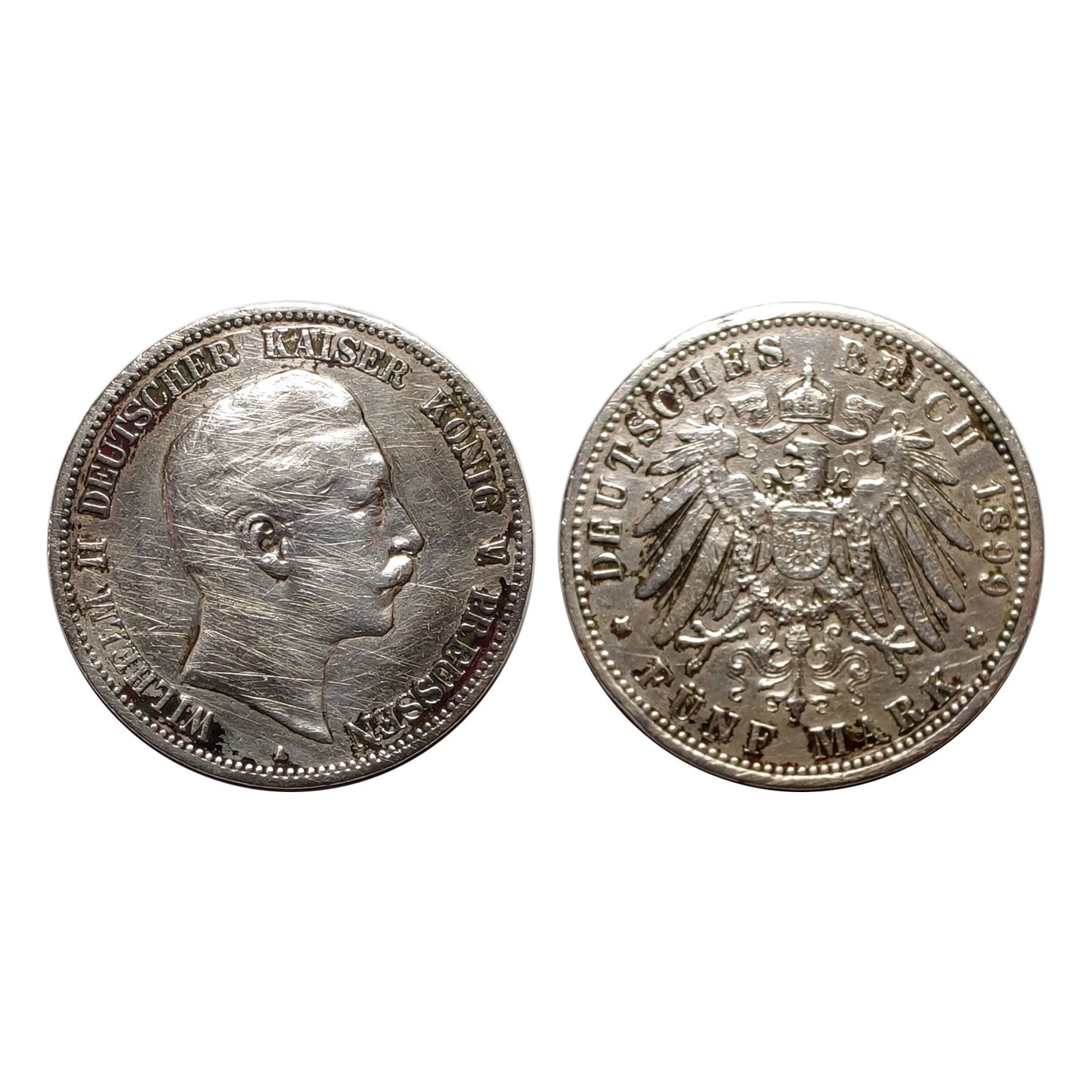Stati Tedeschi, Regno Di Prussia – Guglielmo II – 5 Marchi 1899